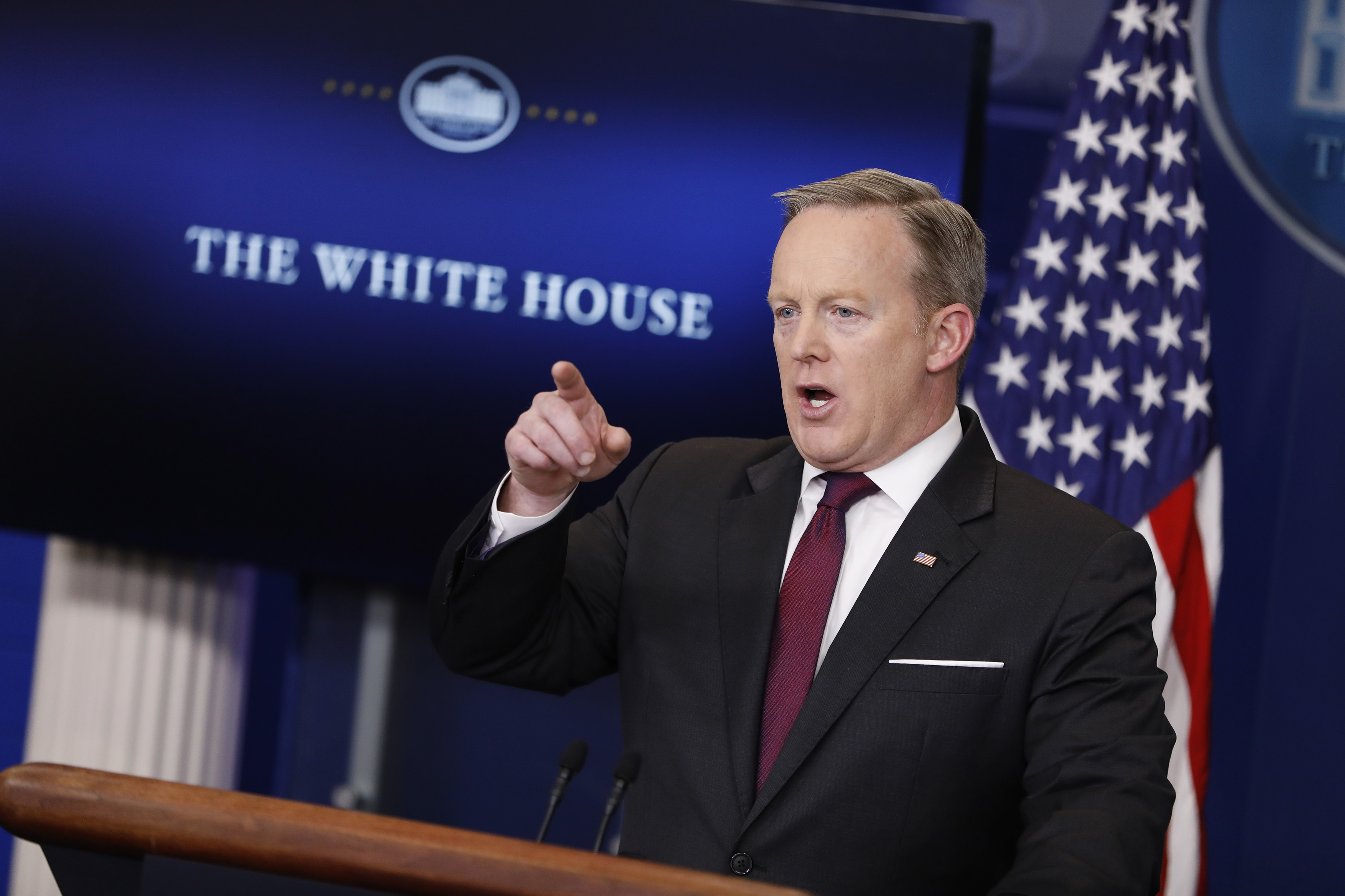 White House Press Secretary Sean Spicer holds the daily briefing Feb. 23, 2017, at the White House in Washington, D.C. (Aaron P. Bernstein, Getty Images)