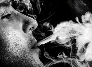 banned from smoking in his own home