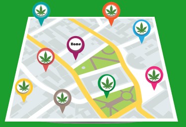 proximity to a dispensary