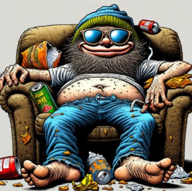 lazy stoner dude