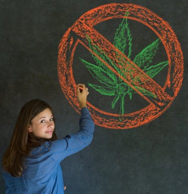 middle school weed use