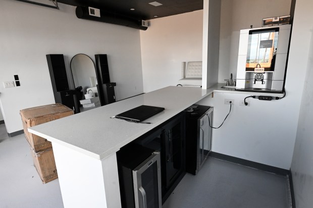 Once finished, this area will be the cannabis micro-dispensary, coffee...