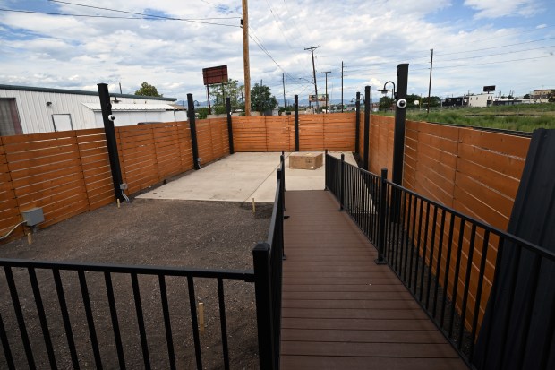 The outdoor consumption space at Pure Elevations Canna-Spa & Salon,...