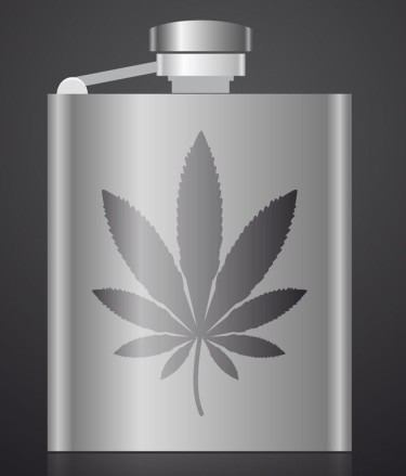 cannabis flask