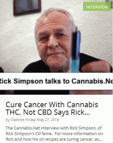 RICK SIMPSON ON RSO OIL FOR CANCER