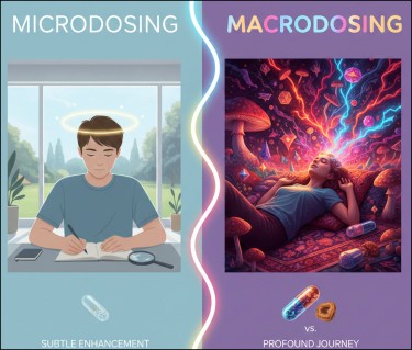 microdosing vs macrodosing psychedelics